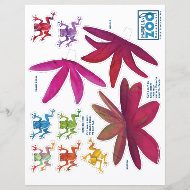 Recortes de Sapos do Zoológico Mabell (Frente)