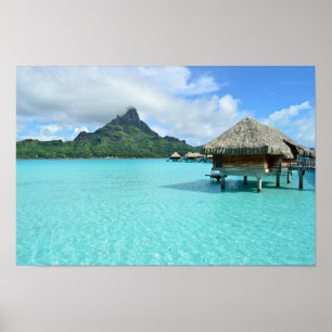 Recurso de Overwater no poster de Bora Bora