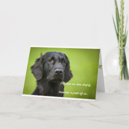 Recursos do Cartão de condolências Flatcoat Retrie