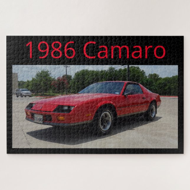 Red 1986 Camaro Quebra-cabeça (Horizontal)