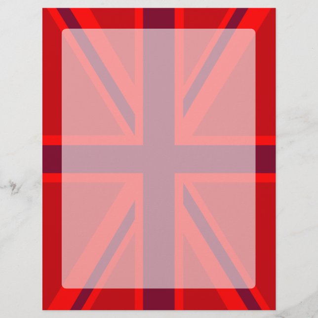 Red Accent Union Jack Design (Frente)