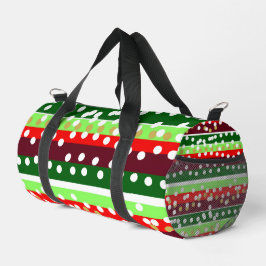 Red and Green Stripes Polka Dots Christmas