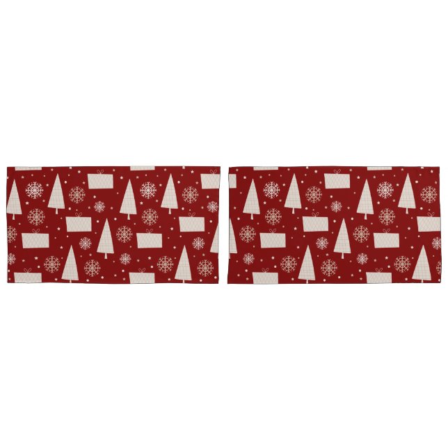 Red and Ivory Pillowcase (Frente - conjunto)