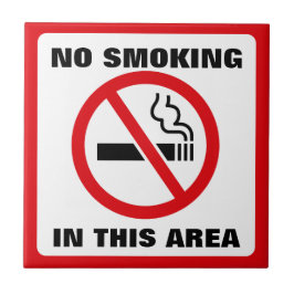 Red and White No Smoking