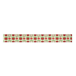 Red Apple Checkered Cute Fall Teacher Gift Wrappin