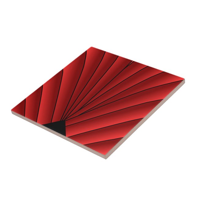Red Art Deco Design (Lateral)