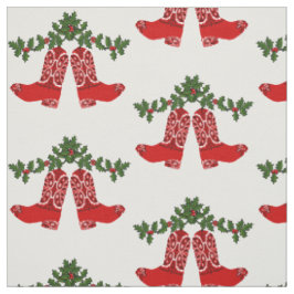 Red Bandana Impressão Cowboy Boots Com Tecido Garl