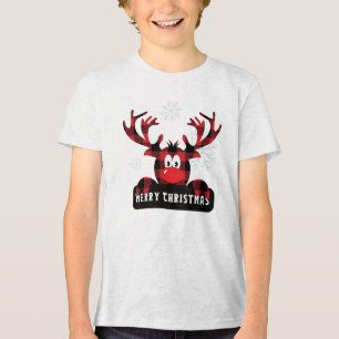 Red & Black Buffalo Xadrez Reindee Natal