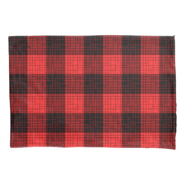  Red Black Crosshatch Buffalo Check (Frente)