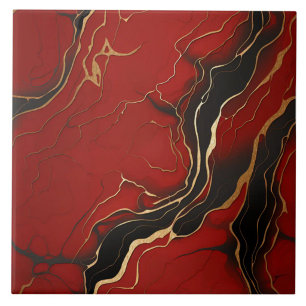 Red black gold Mármore Remoinho Linhas