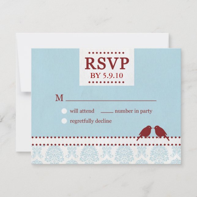 Red Blue Birds RSVP (Frente)