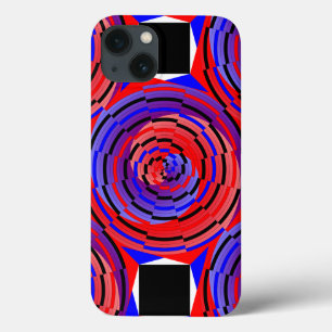 Red & Blue Counter Spiral by Kenneth Yoncich
