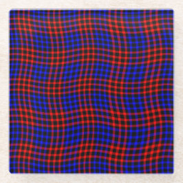 Red Blue Plaid Checker Seamless Pattern