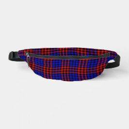 Red Blue Plaid Checker Seamless Pattern