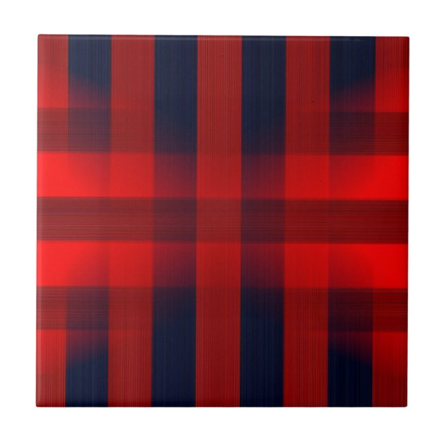 Red Bokeh Buffalo Plaid (Frente)