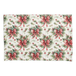 Red Bows and Holly Leaves