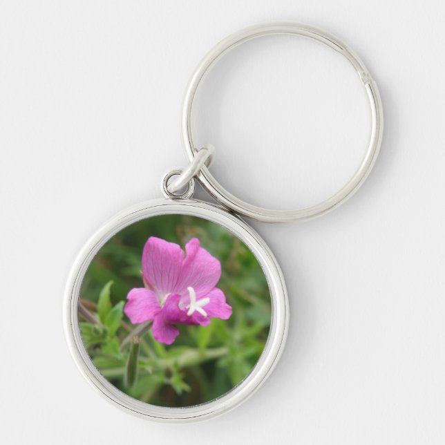 Red Campion Wildflower Chaveiro (Frente)
