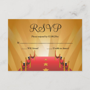 Red Carpet Hollywood Star Bat Mitzvah RSVP