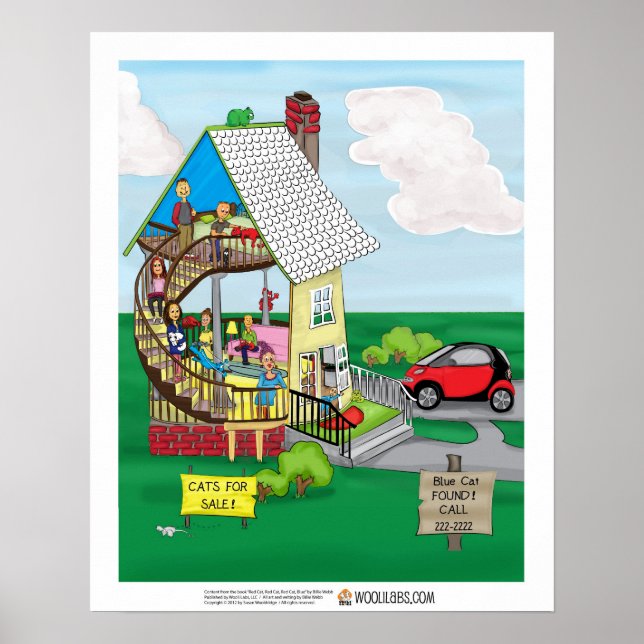 Red Cat "One Walled House" poster (Frente)