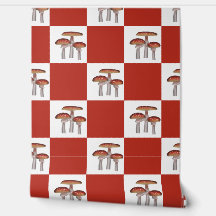 Red check with mushroom