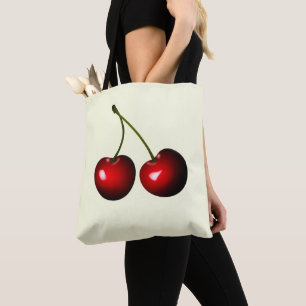 Red Cherry Tote Bag - Escolher Cores