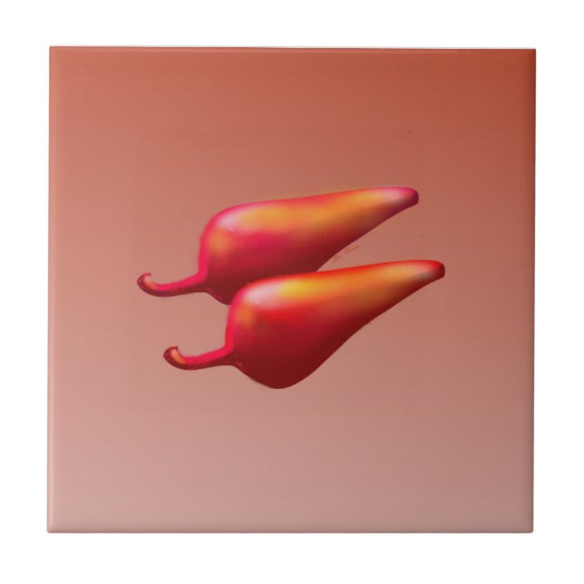 Red Chili Peppers pequeno azulejo (Frente)