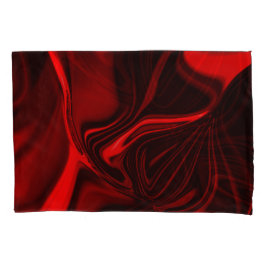 Red curves and undulations on dark background
