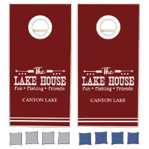 Red Custom Lake House