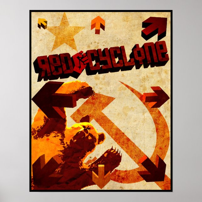 Red Cyclone Poster (Frente)