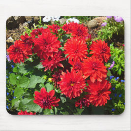 Red Dahlia Flower Mousepad