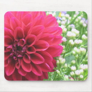 Red Dahlia Photo Mousepads