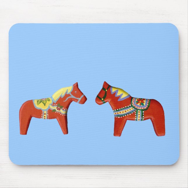 Red Dala Horse Mousepad (Frente)