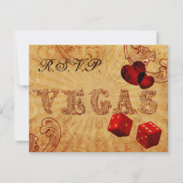 red dice Vintage Vegas casamento rsvp