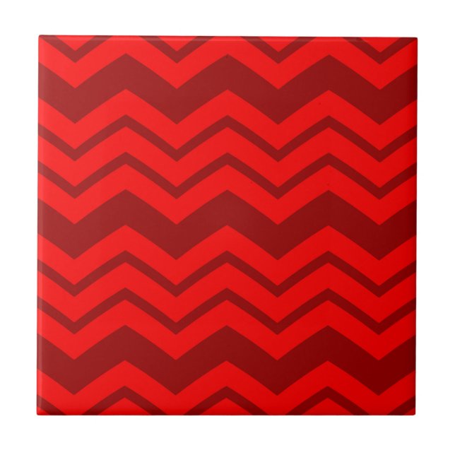 Red e Maroon Zigzag Chevron Design (Frente)