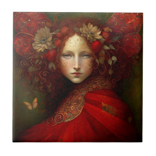 Red Fairy Fantasy Art