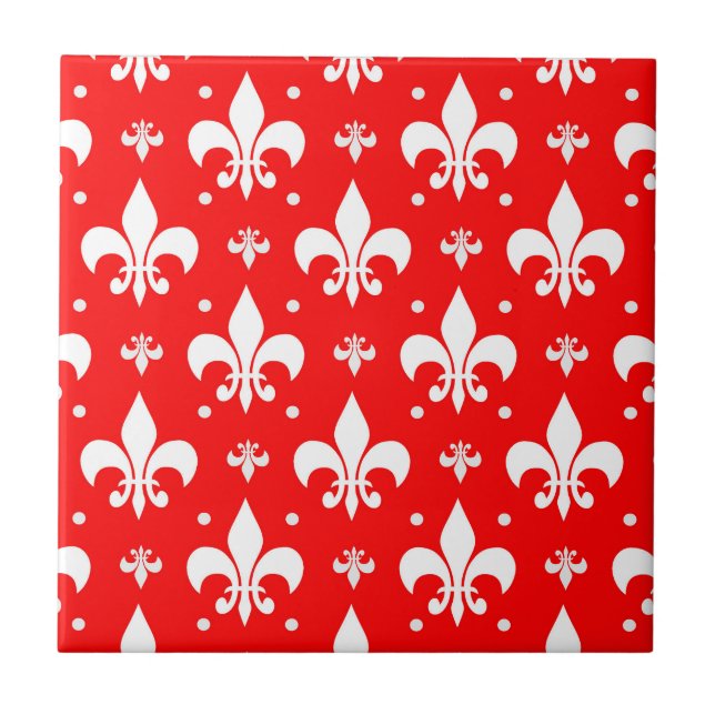 Red Fleur-de-lis Design (Frente)