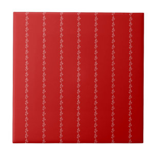 Red Floral Azulejo cerâmico