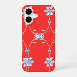 Rèd floral capa de telefone