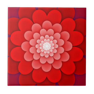 Red Floral Mandala-58566
