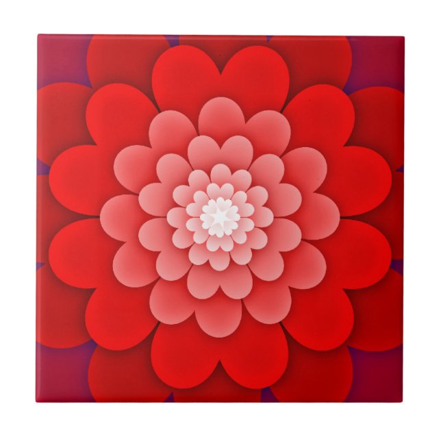 Red Floral Mandala-58566 (Frente)