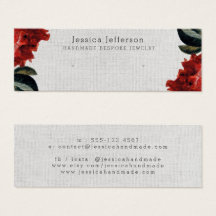 Red Floral Stud Earrando Joias Pequenas Placas de 