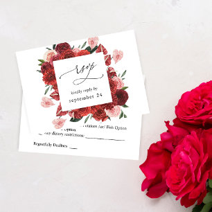 Red Floral w RSVP de Refeições