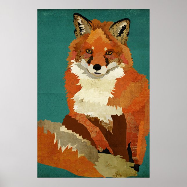 Red Fox Art Poster (Frente)