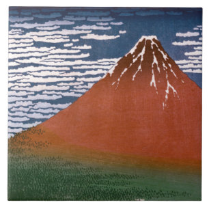 Red Fuji, Aka Fujiyama Volcano Katsushika Hokusai