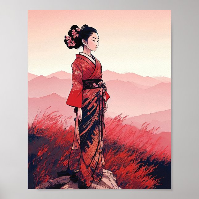 Red Geisha Poster (Frente)