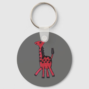 Red Giraffe Chaveiro