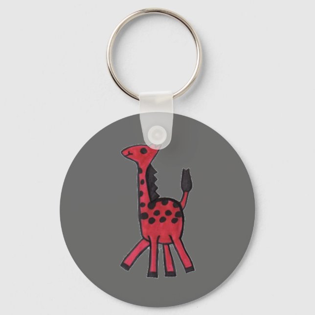 Red Giraffe Chaveiro (Frente)