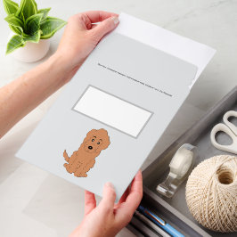 Red Goldendoodle Dog Design Any Colour Background