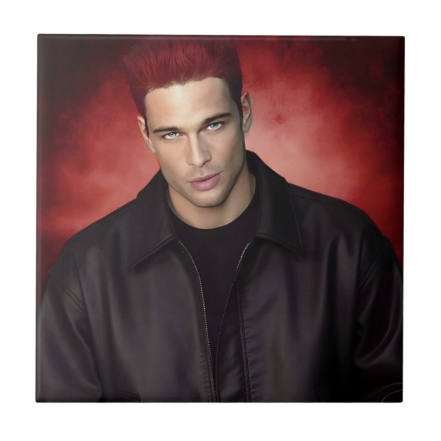 Red Gravity ceramic tile (Frente)