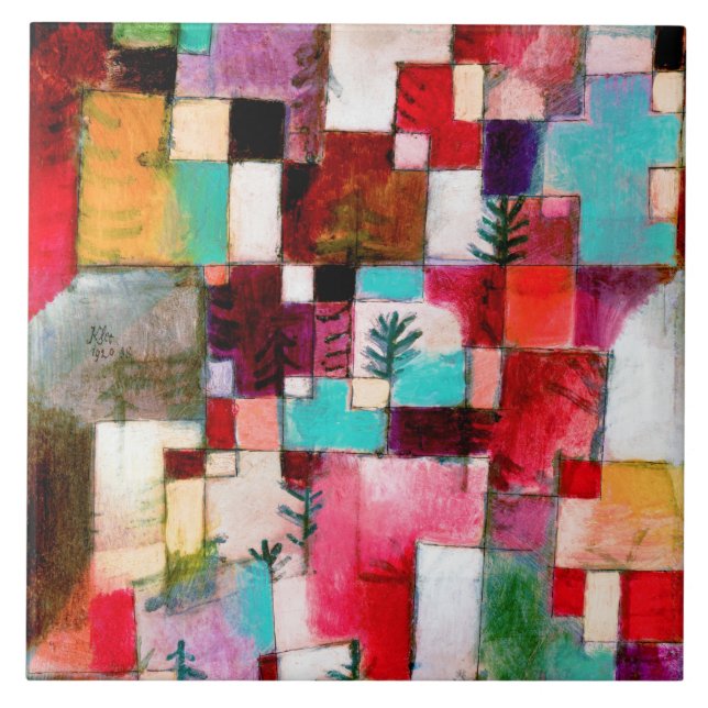 Red Green e Violet, Paul Klee (Frente)
